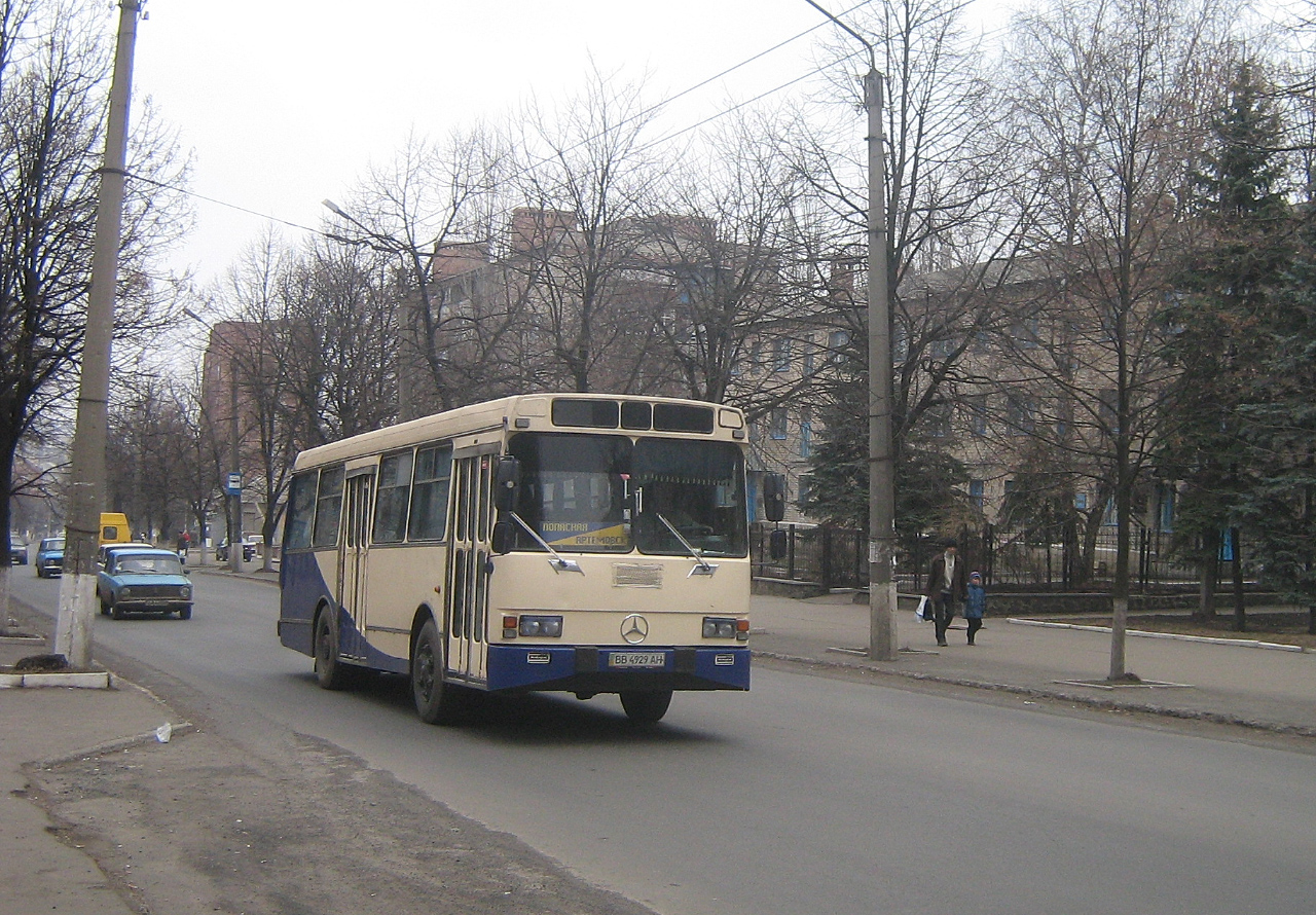 ЛАЗ-42021 №ВВ 4929 АН, маршрут Попасна - Артемівськ. Артемівськ