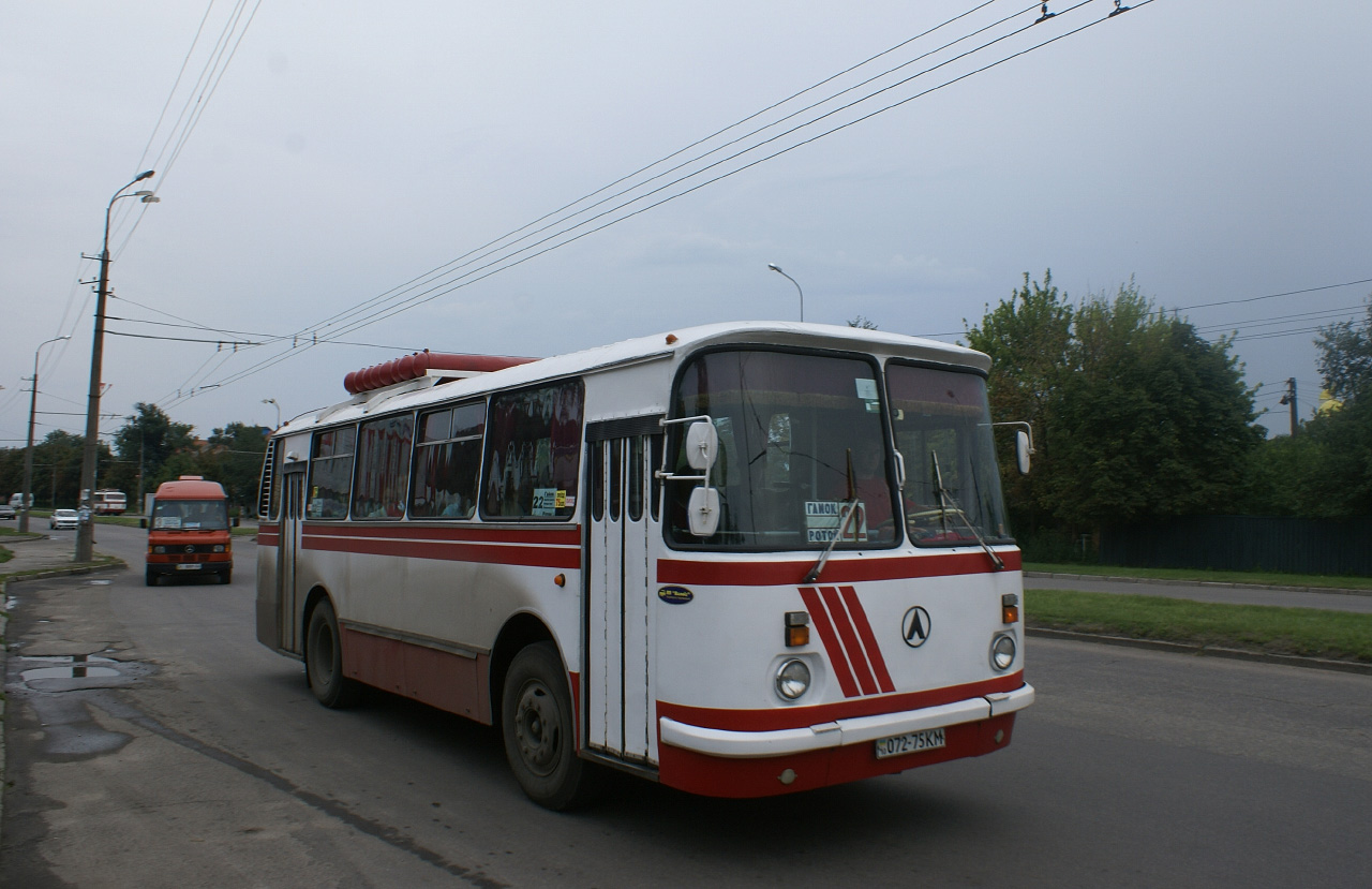ЛАЗ-695Н №072-75 КМ, маршрут №22. Київська область, Біла Церква
