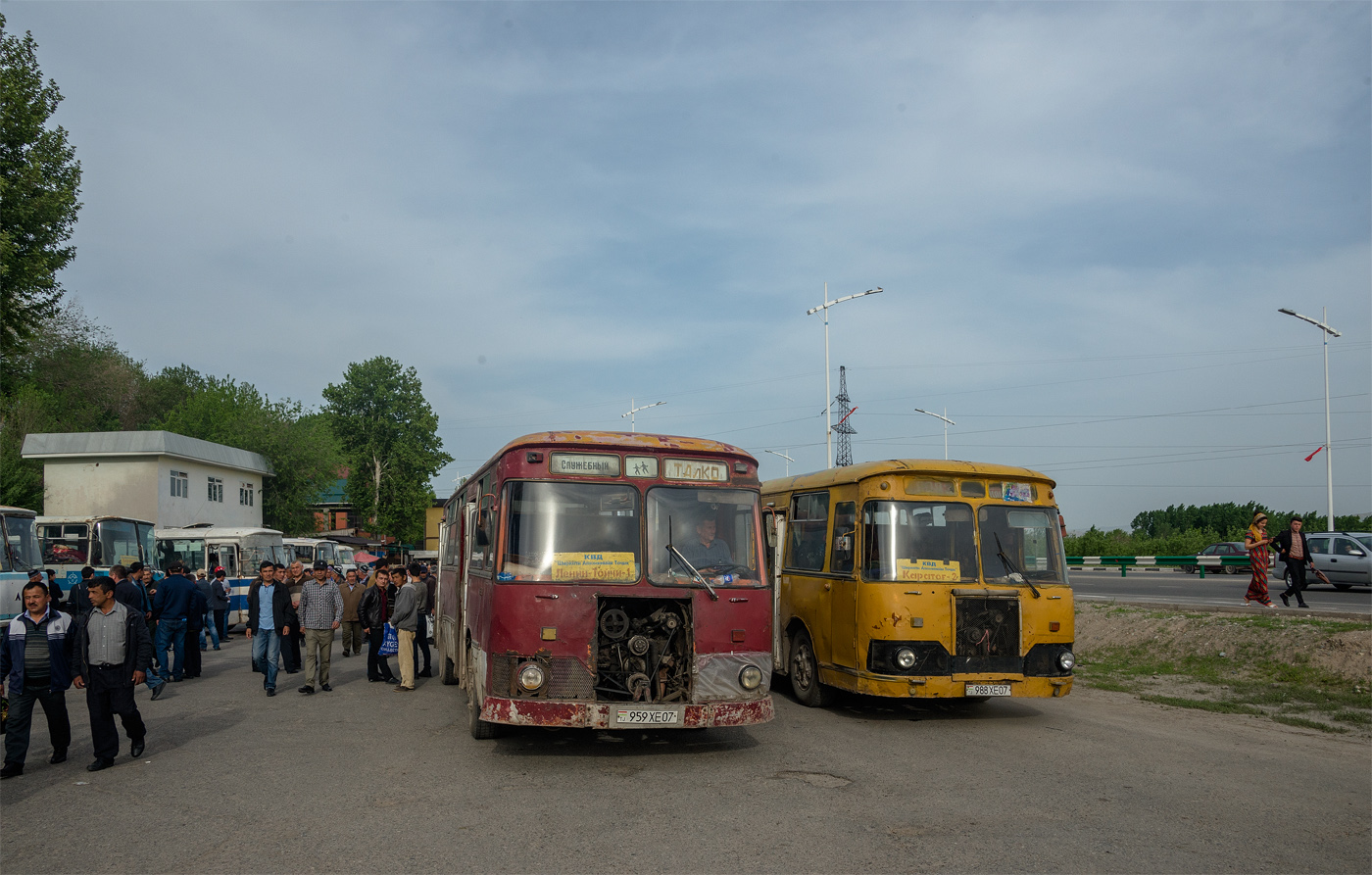 ЛиАЗ-677М №959 XE 07, ЛиАЗ-677М №988 XE 07. Таджикістан, Турсунзаде