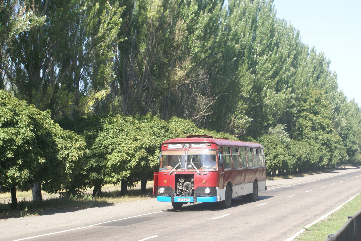 ЛиАЗ-677М №4848 ДОЧ. Донецька область, Красноармійськ(Покровськ), вул. Дніпропетровська