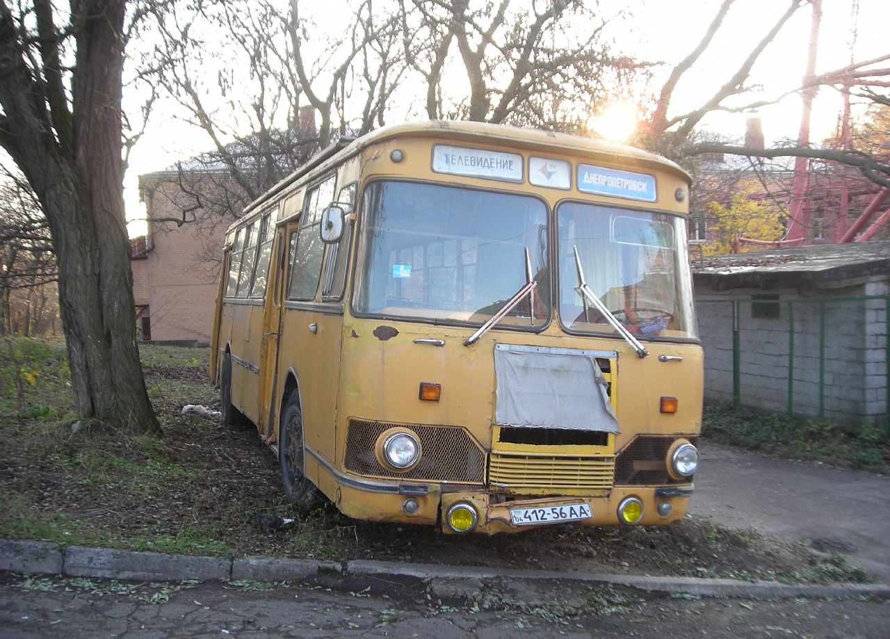 ЛиАЗ-677 №412-56 АА. Дніпропетровськ(Дніпро)