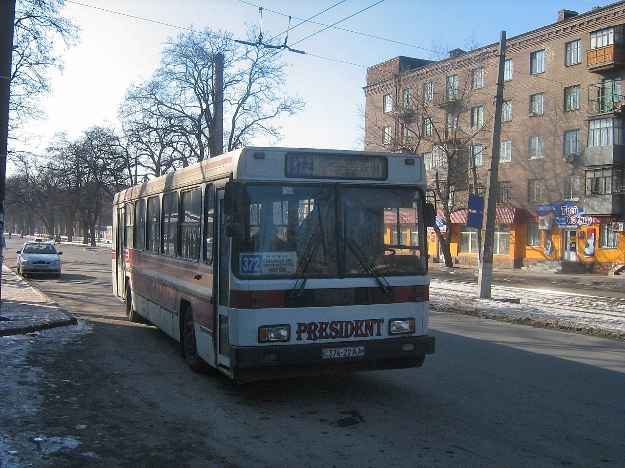 ЛиАЗ-5256 №376-22 АА. Дніпропетровська область, Кривий Ріг