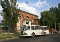 ЛиАЗ-677М №023-98 ЕА на маршруті №1. Донецька область, Костянтинівка, вул. Леніна(Олекси Тихого)