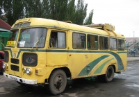 ПАЗ-672М #160-08 ЕВ на маршруті 2. Донецька область, Костянтинівка, кінцева "Залізничний вокзал"